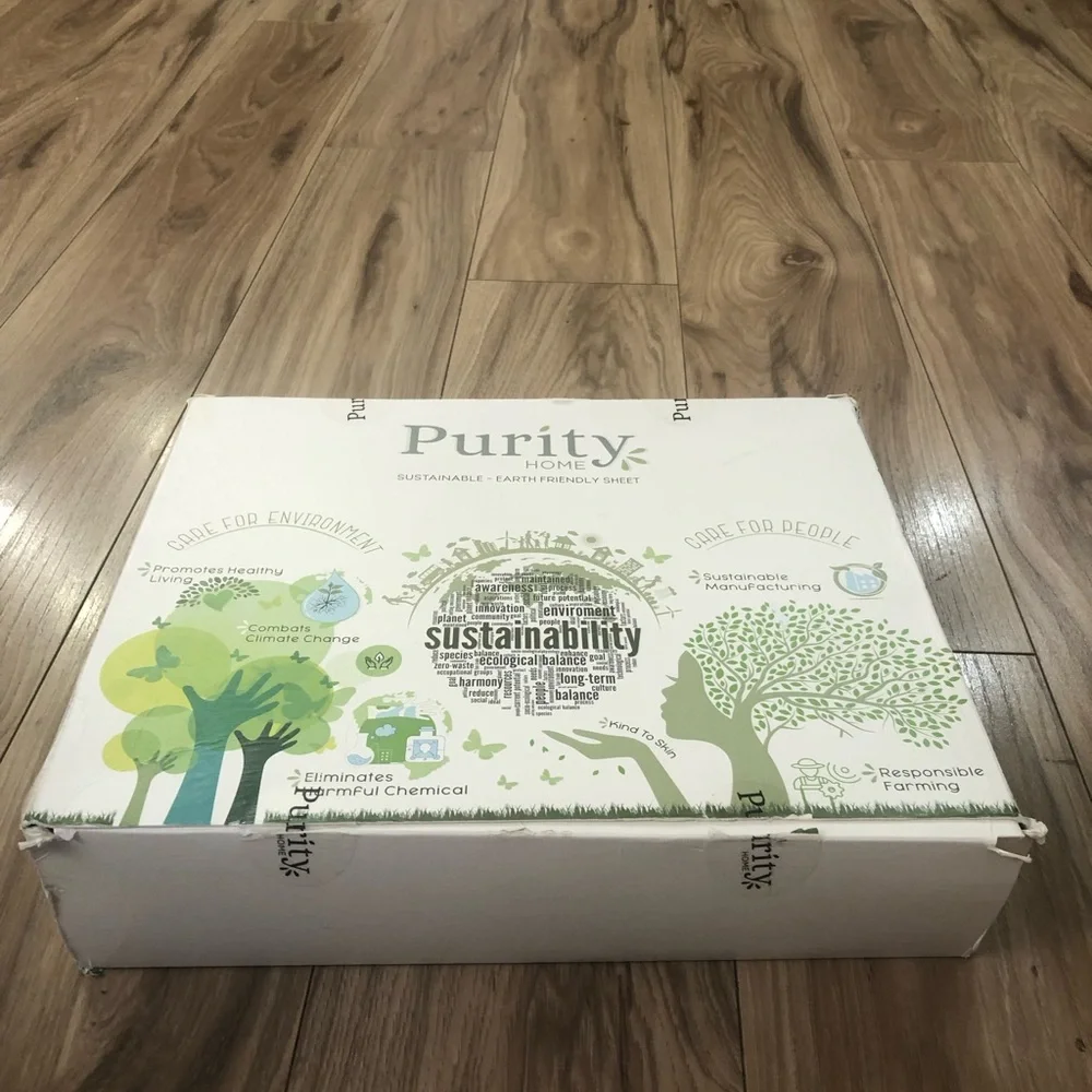 Purity Home 400 TC Cotton Percale 4-Pc. Queen Sheet Set, Blush